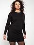 image of everyday-the-essential-long-sleeve-t-shirt-mini-dress-black