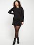  image of everyday-the-essential-long-sleeve-t-shirt-mini-dress-black