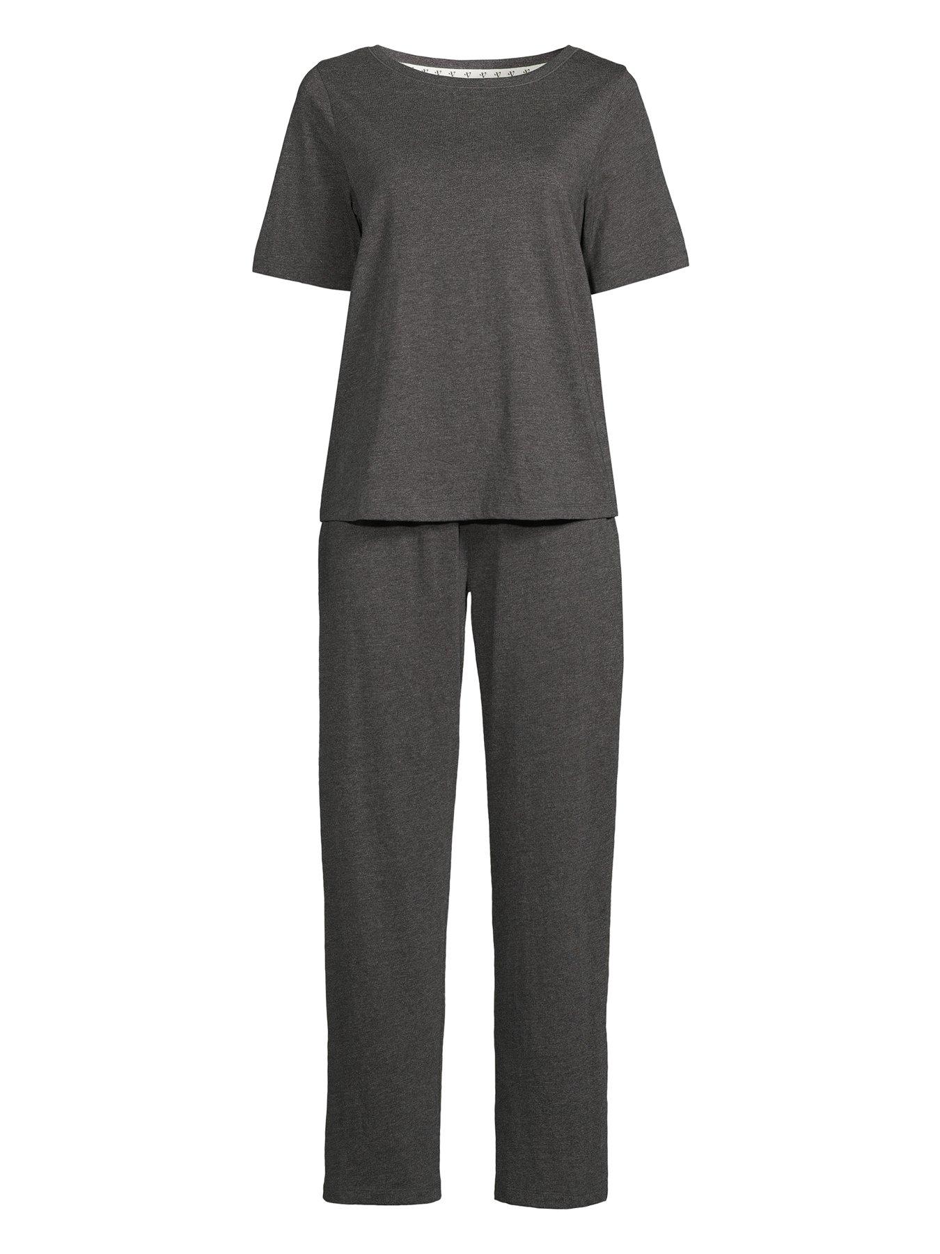 Image 6 of 6 of The Very Collection Pure Cotton Pyjama Set - Charcoal