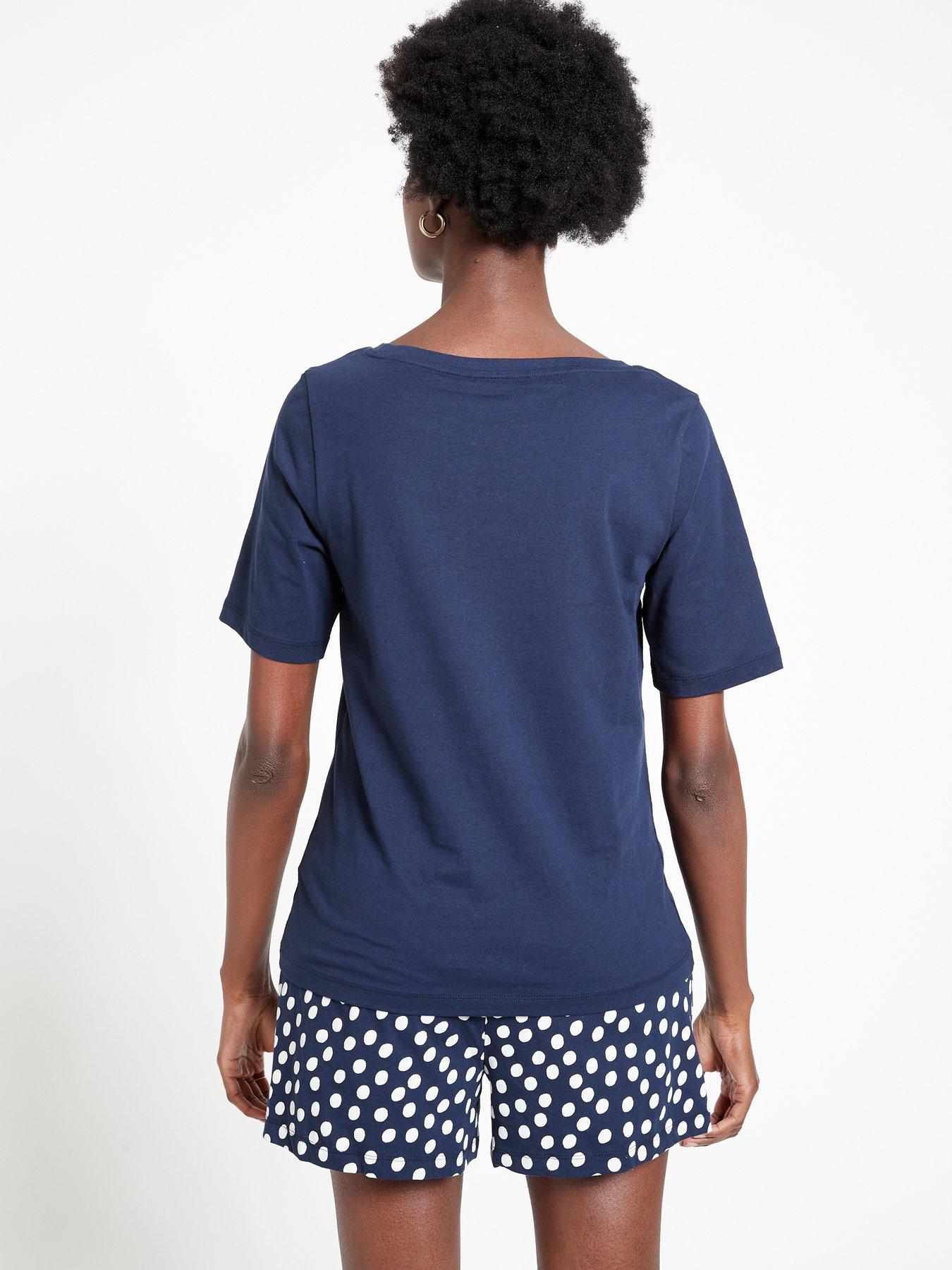 stillFront image of everyday-short-sleeve-short-set-polka-dot-polka-dot-multi