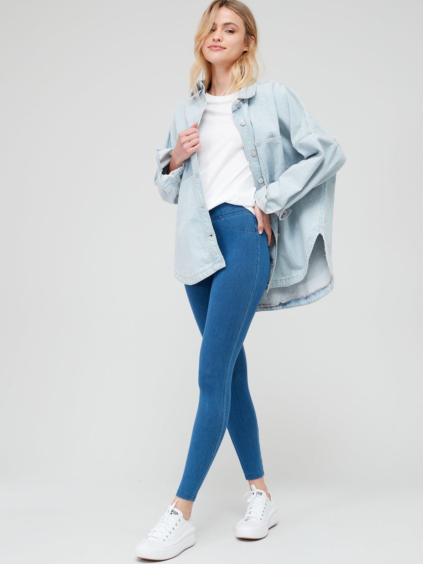  image of v-by-very-denim-look-jegging-blue