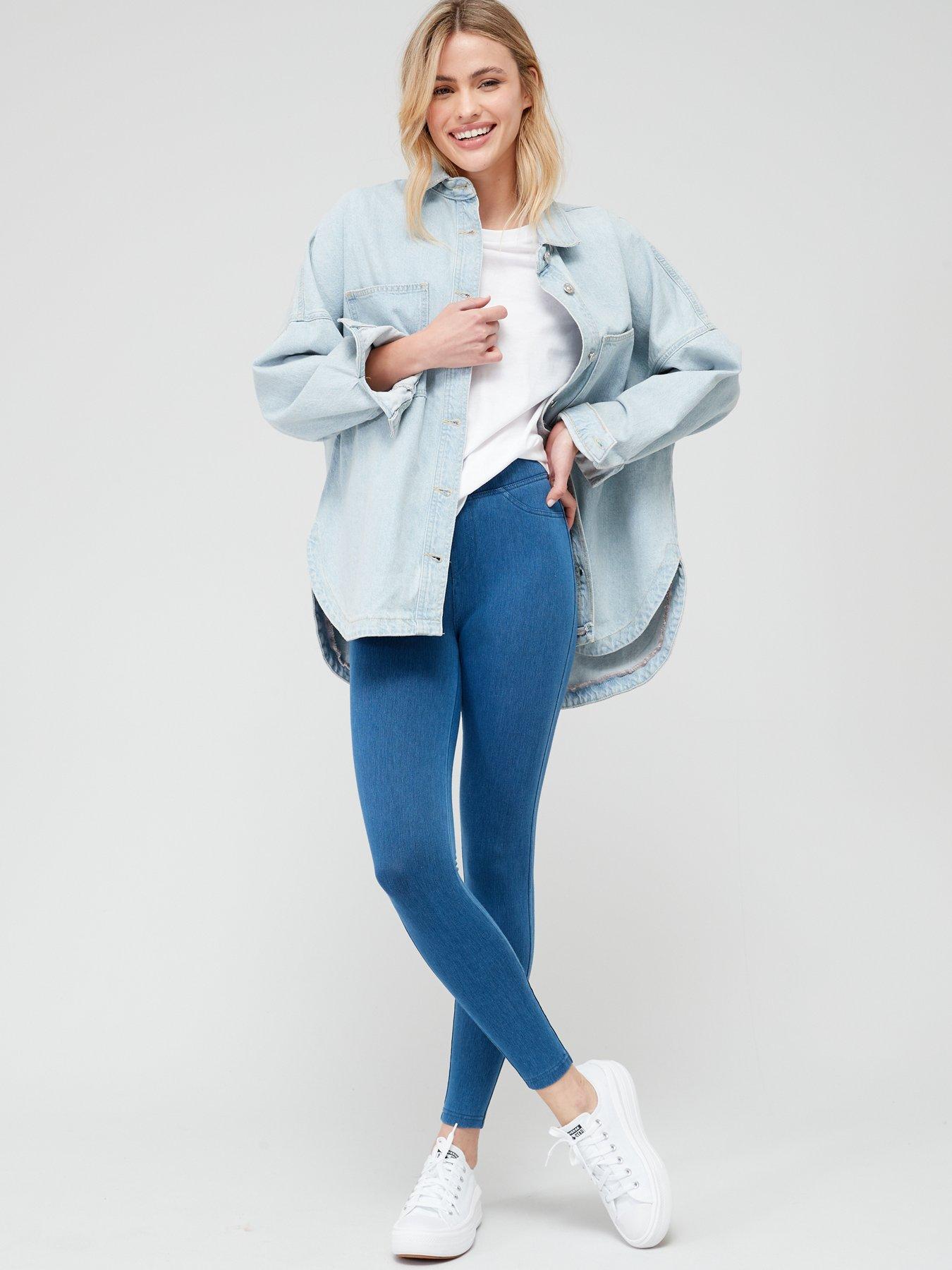  image of v-by-very-denim-look-jegging-blue