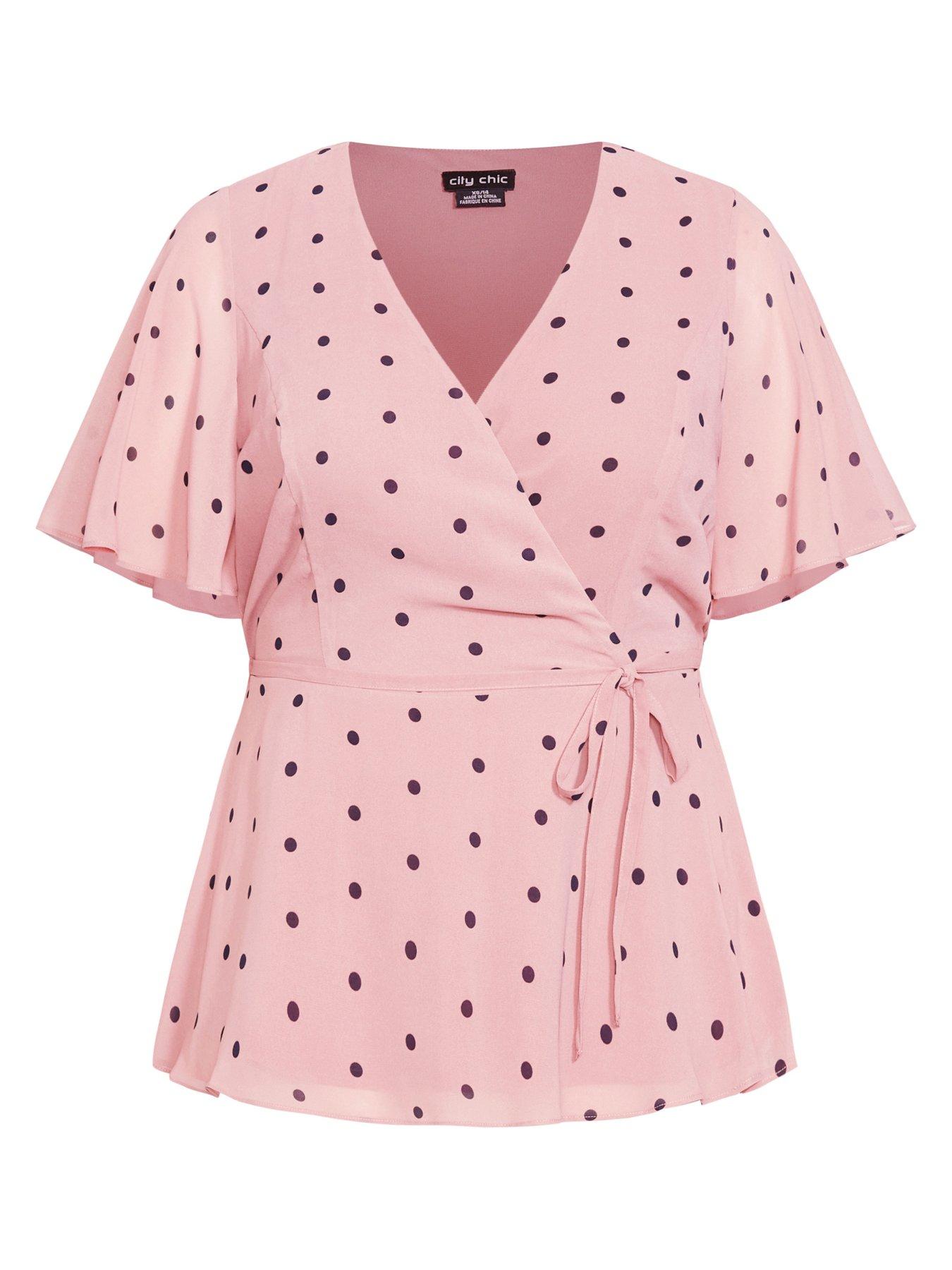  image of city-chic-eloise-top-pink