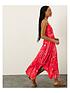  image of monsoon-scarf-print-fit-and-flare-midi-dress