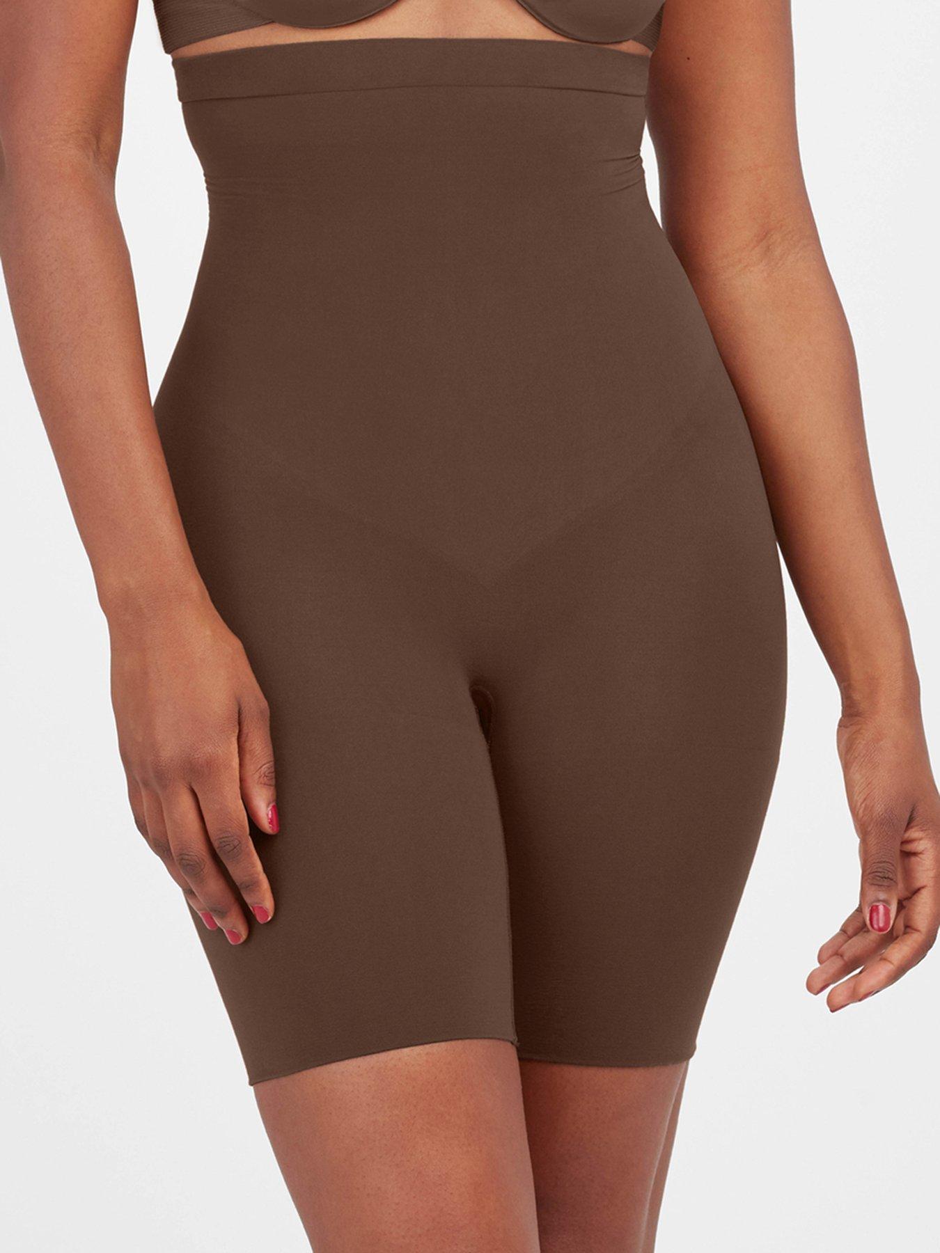 Spanx Power Medium Control Higher Short - Chestnut Brown