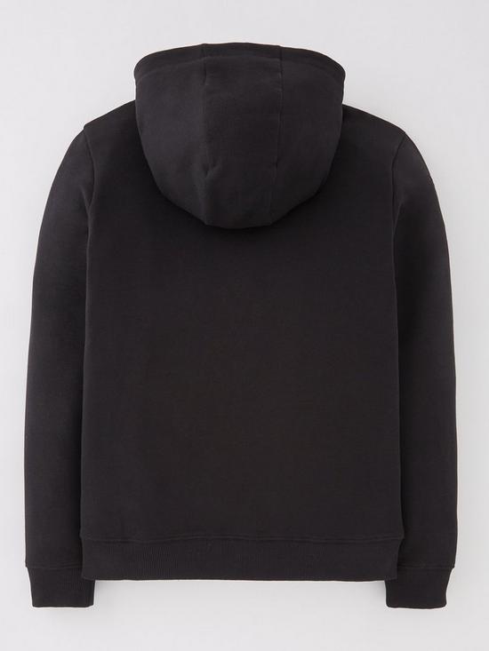 back image of everyday-essential-hoodie-black