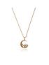  image of olivia-burton-celestial-cluster-moon-necklace-gold