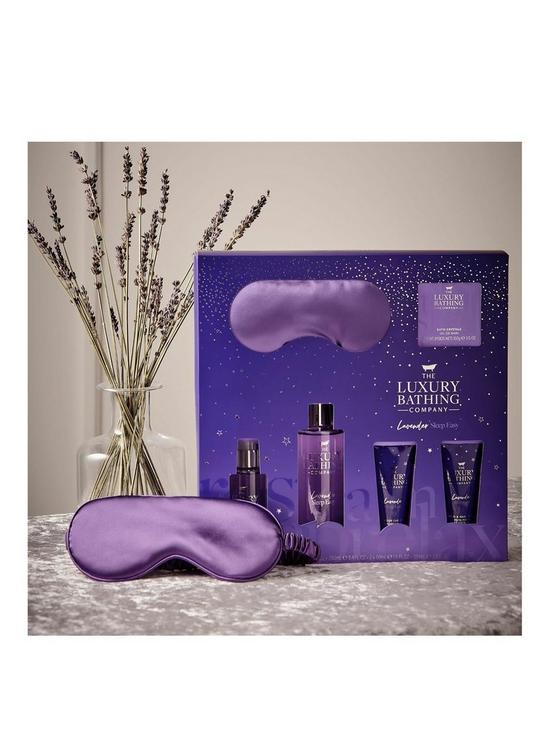 stillFront image of the-luxury-bathing-company-lavender-sleep-therapy-gift-set