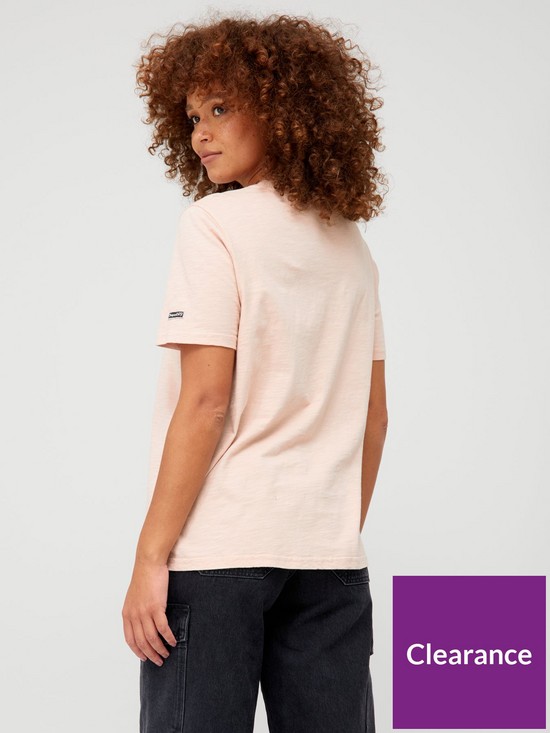 stillFront image of superdry-vintage-logo-sequin-t-shirt-pink