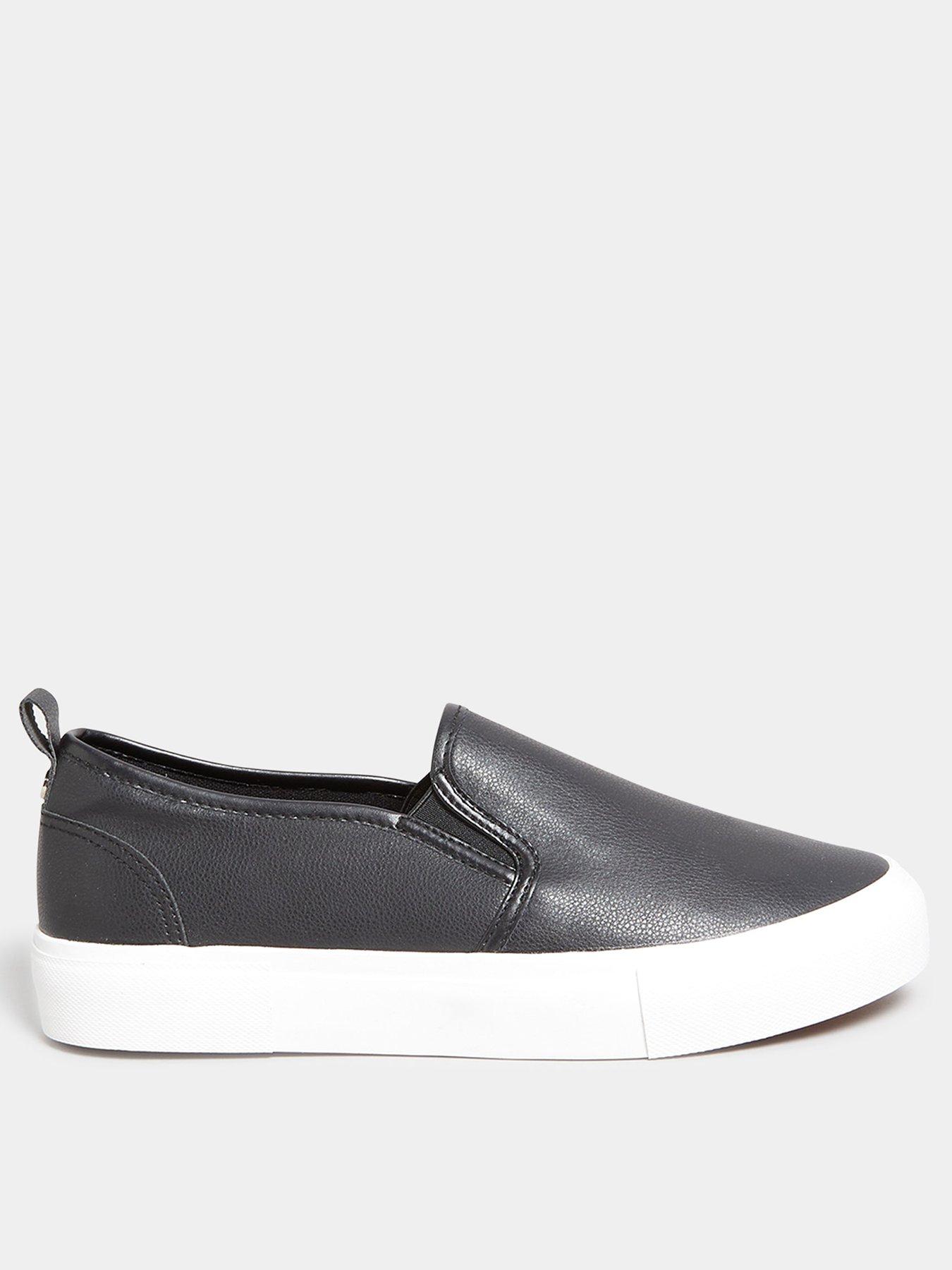 yours-extra-wide-fit-slip-on-trainer-black