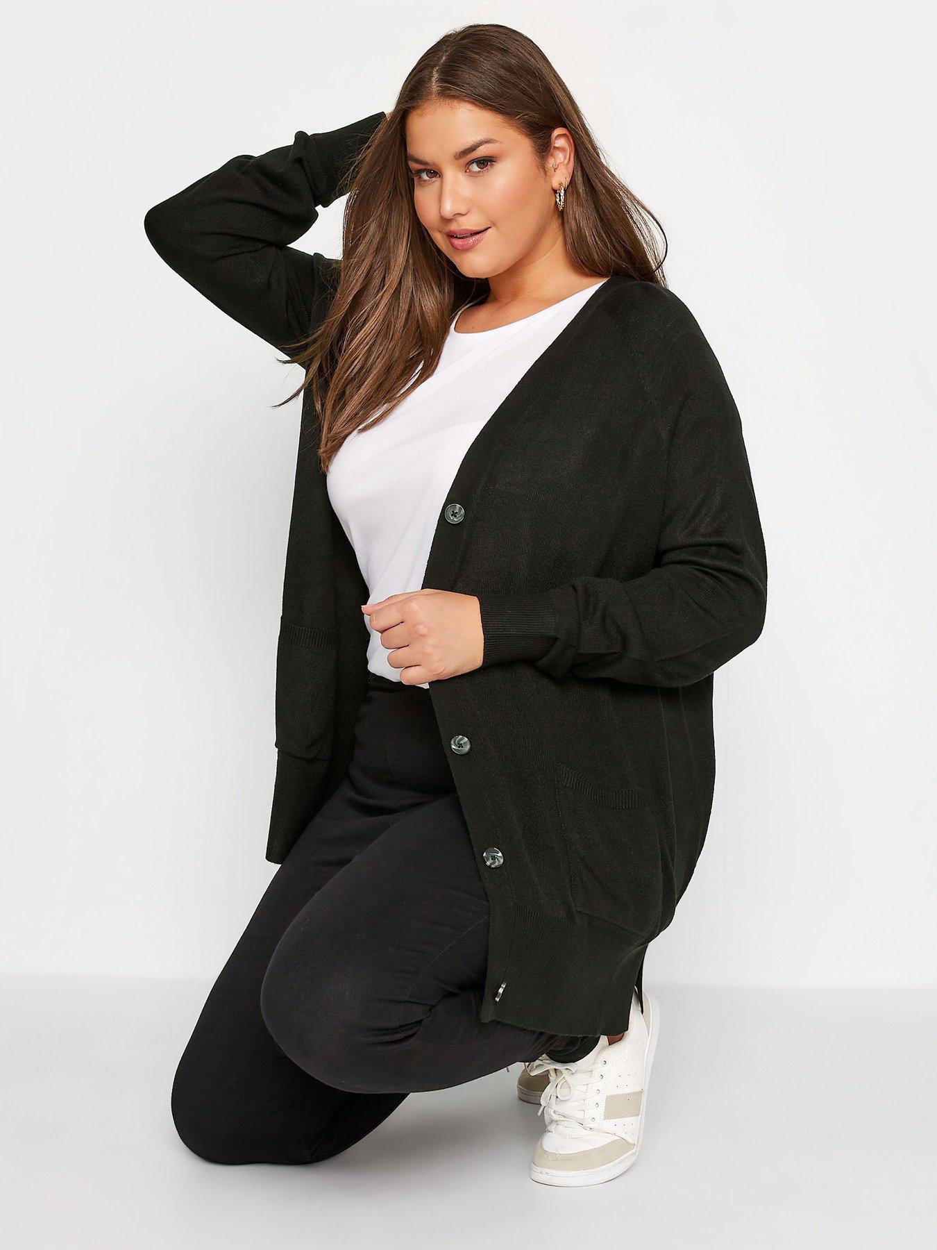  image of yours-boyfriend-cardigan-black