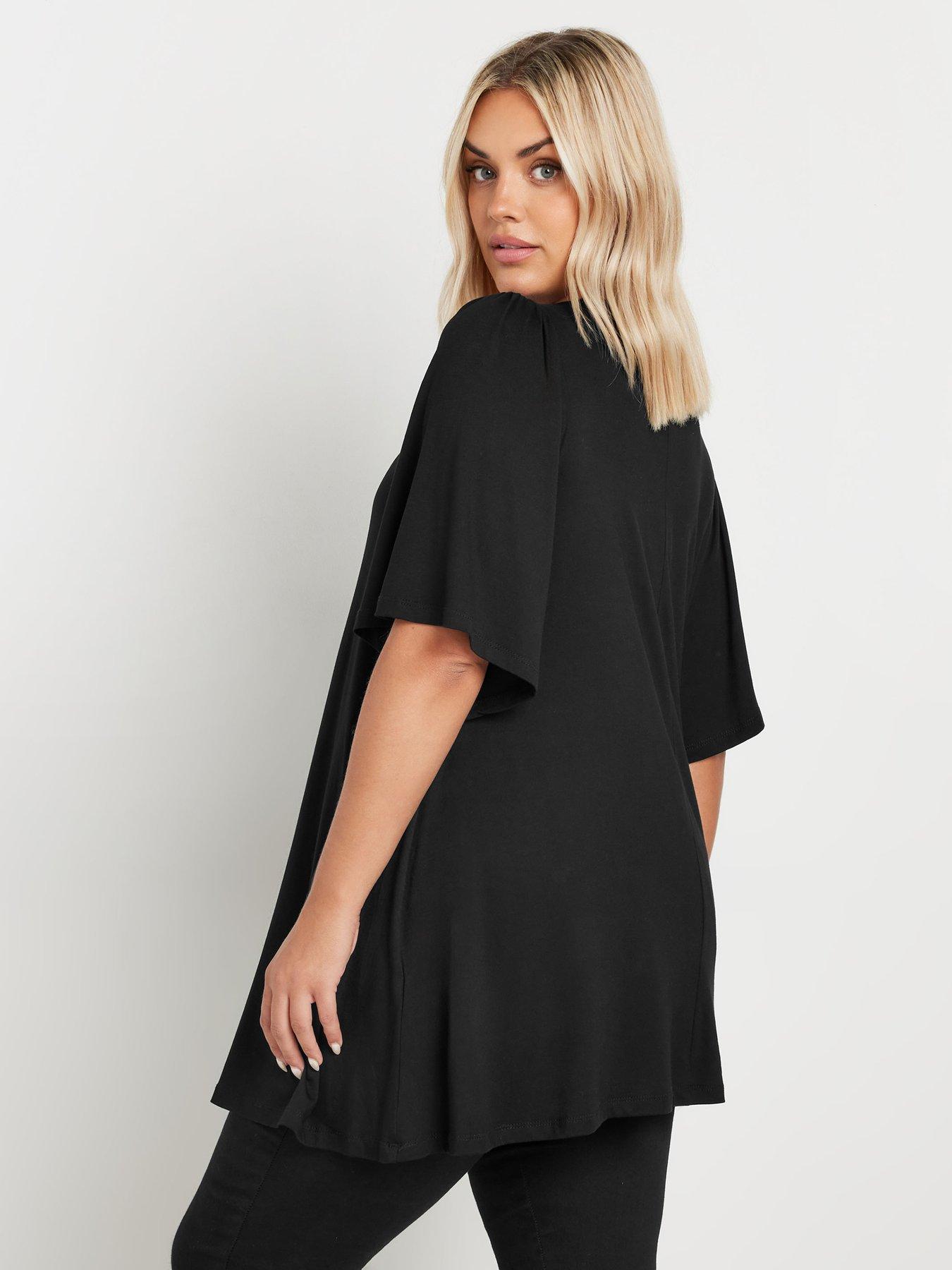  image of yours-pleat-swing-angel-sleeve-black