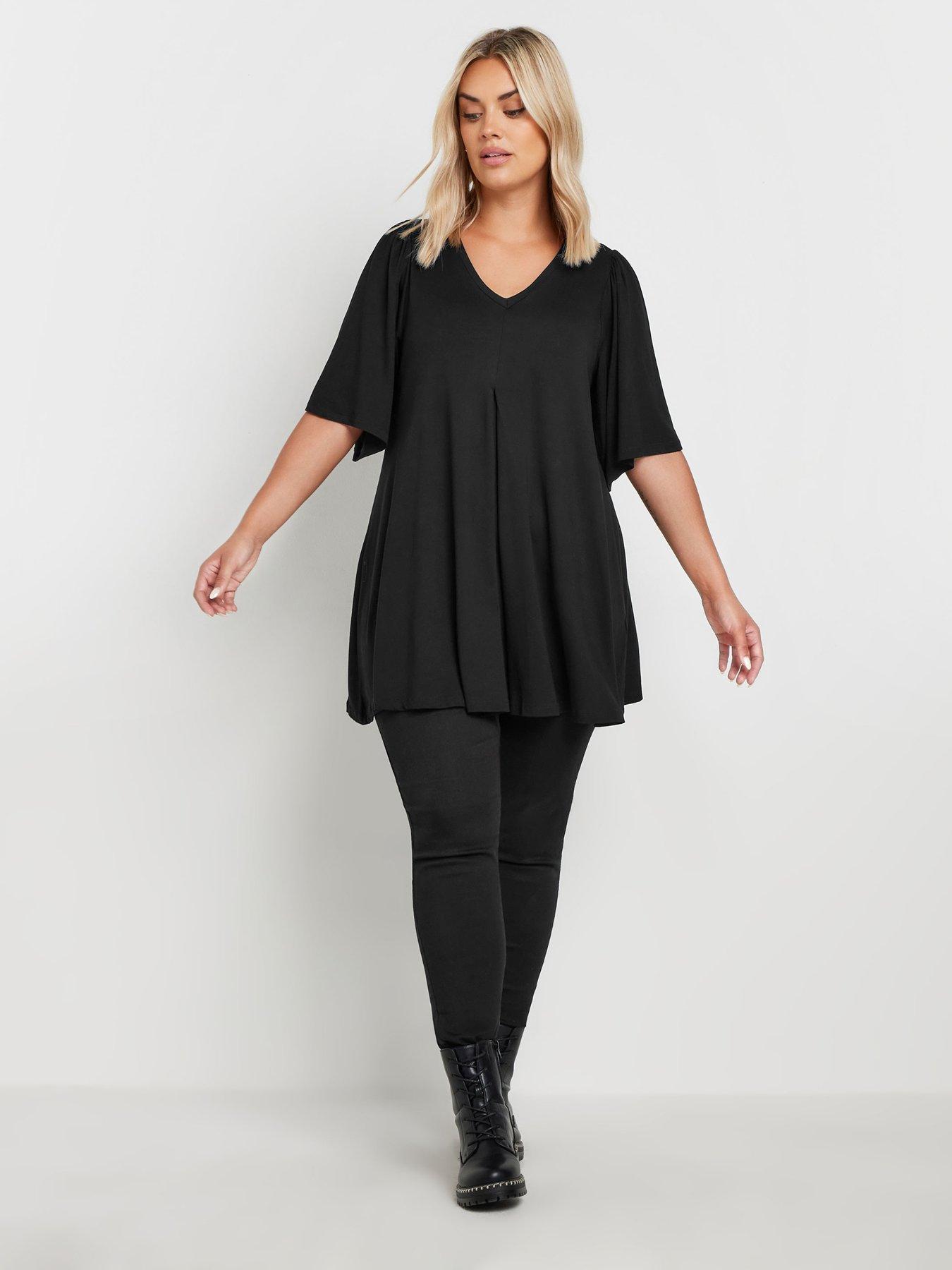  image of yours-pleat-swing-angel-sleeve-black