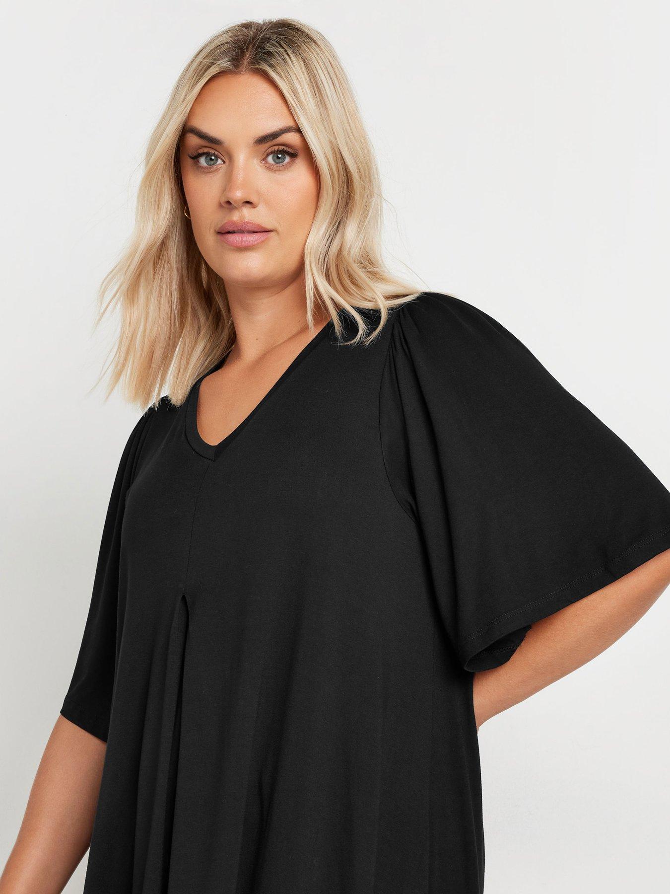  image of yours-pleat-swing-angel-sleeve-black