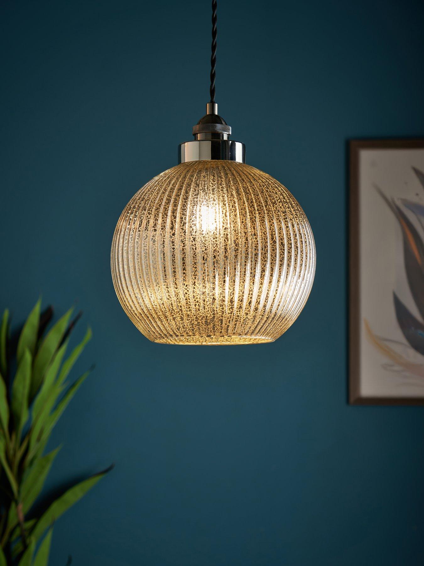 The Very Collection Ameya Mercury Globe Ceiling Light - Mercury/Chrome