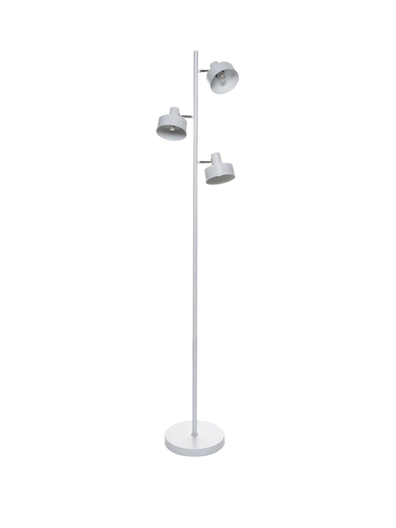 The Very Collection Tora 3 Light Floor Lamp - White