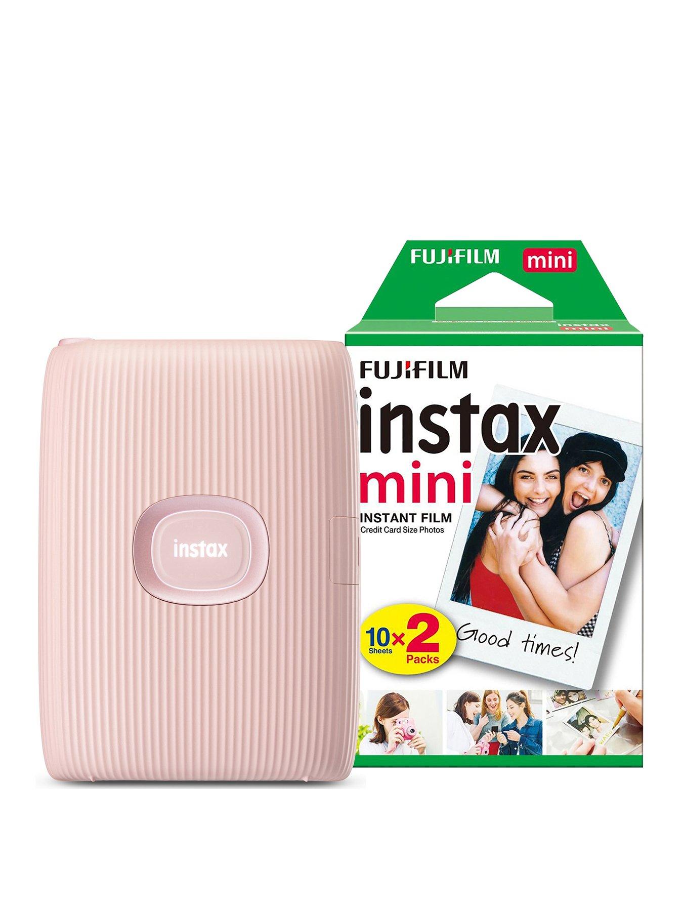 Fujifilm Instax Mini Link2 Smartphone Printer Soft Pink Bundle avec Fuji  Instax Mini Film Pack 40 Sheets