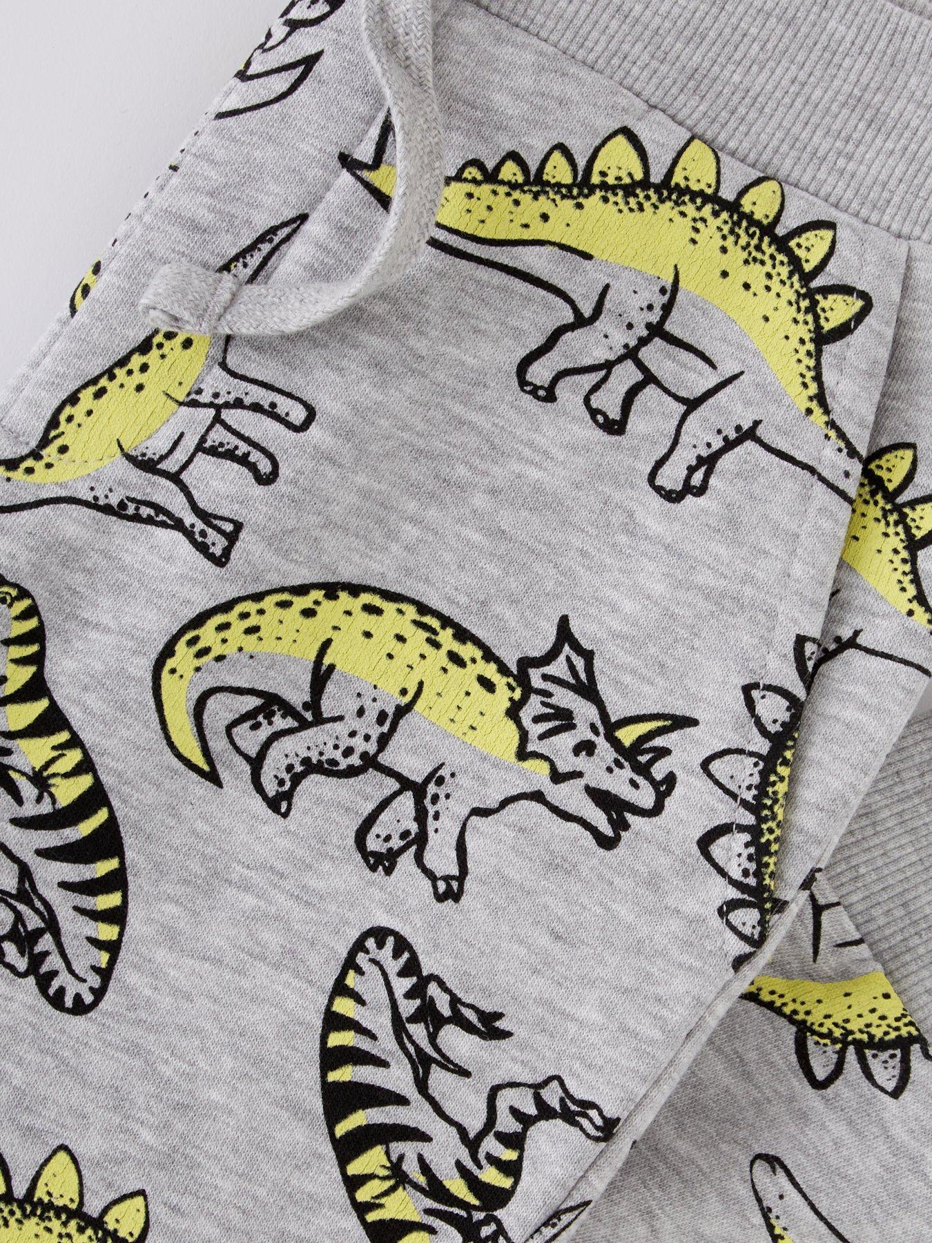  image of everyday-boys-dino-print-jog-set-grey