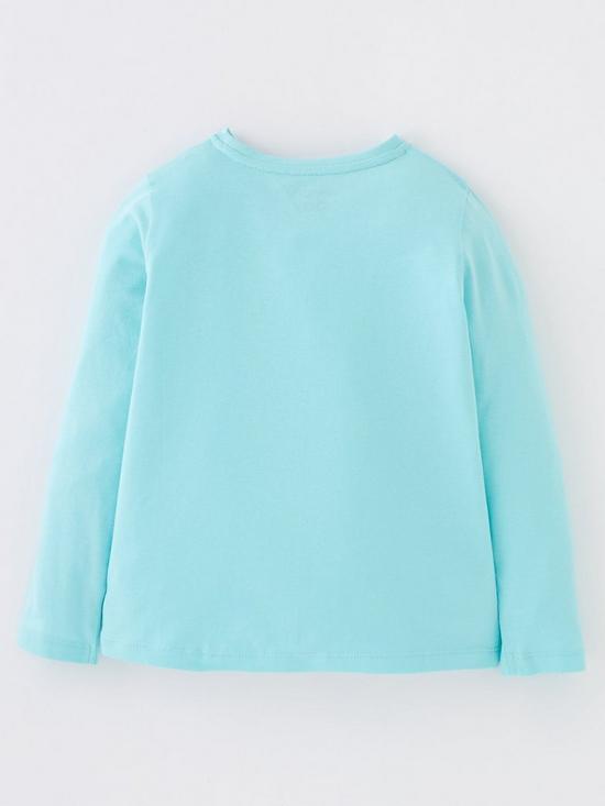 back image of everyday-girls-butterfly-long-sleeve-t-shirt-blue