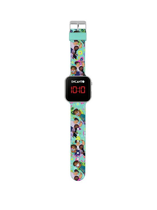 stillFront image of disney-encanto-led-watch-with-printed-strap