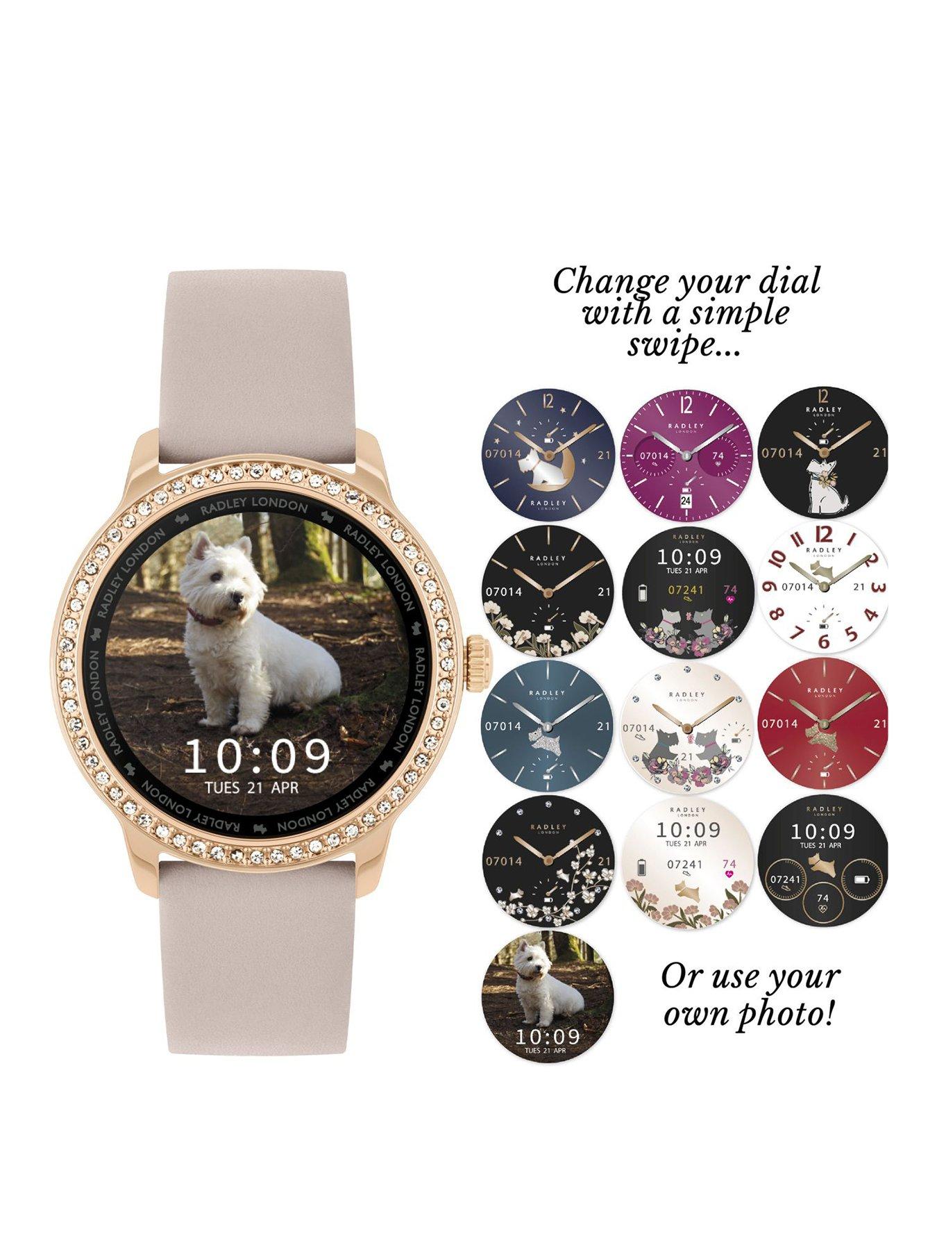 Radley Ladies Series 7 Cobweb Leather Stone Set Smart Watch