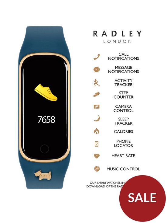 stillFront image of radley-ladies-series-8-teal-silicone-strap-watch