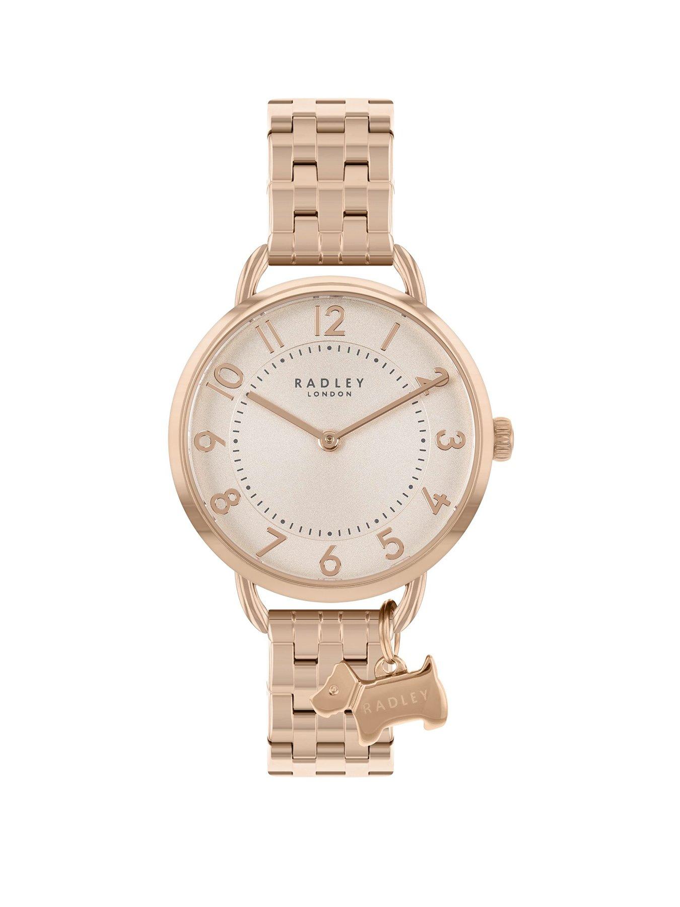 Radley Ladies Rose Gold Open Shoulder Bracelet Watch littlewoods