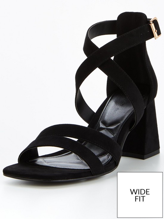stillFront image of v-by-very-barratt-wide-fit-block-heel-sandal-black