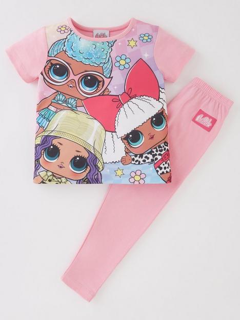 lol-surprise-contrast-short-sleeve-pyjamas-pink