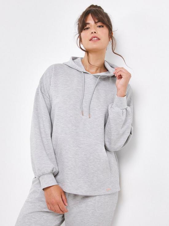 front image of figleaves-luxurious-hoodie-amp-jogger-set-grey