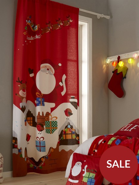 catherine-lansfield-santas-christmas-presents-panel-curtain
