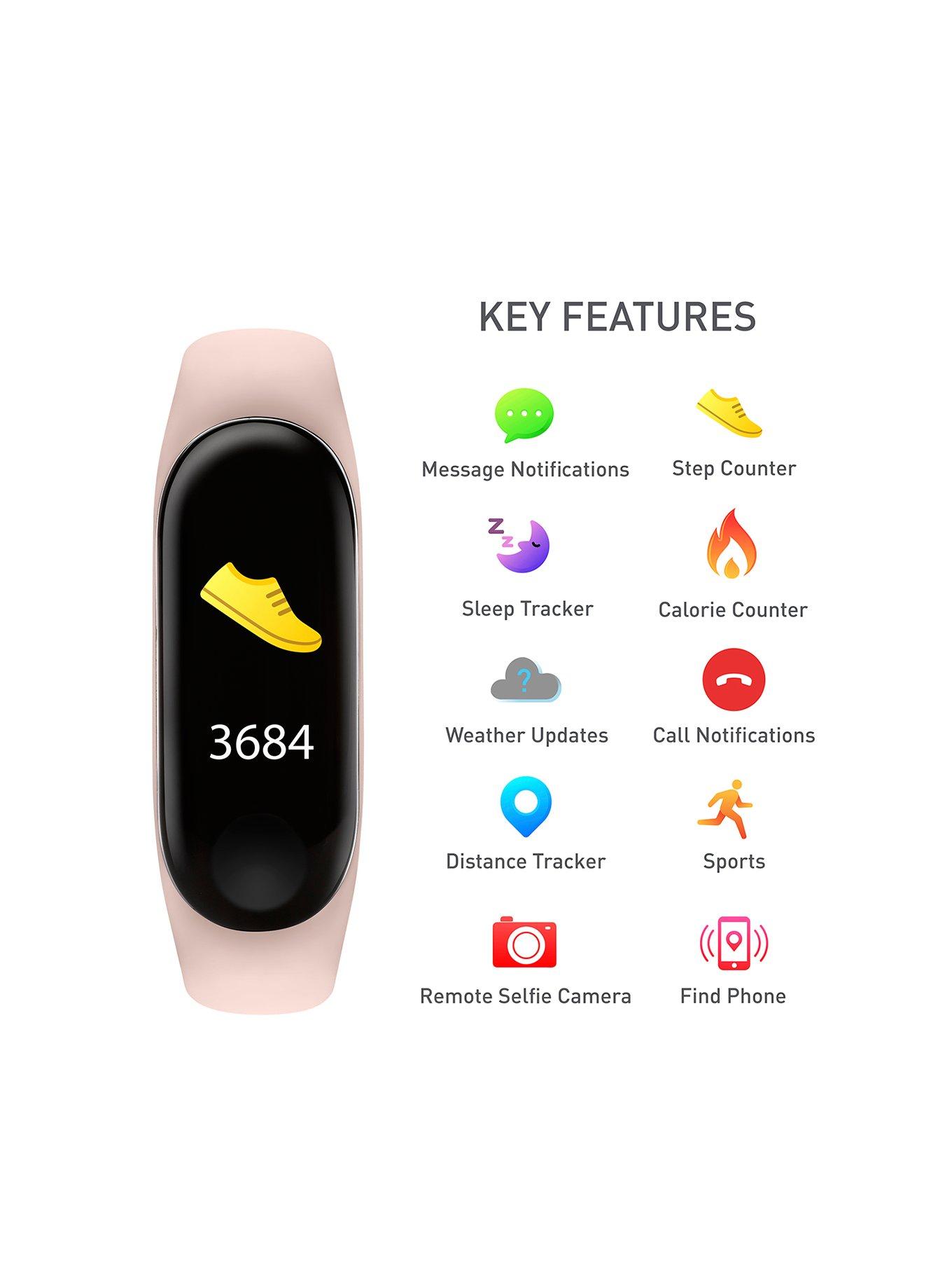  image of reflex-active-series-1-activity-tracker-with-colour-touch-screen-and-pink-silicone-strap