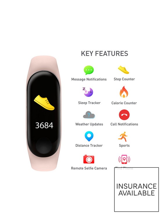 stillFront image of reflex-active-series-1-activity-tracker-with-colour-touch-screen-and-pink-silicone-strap