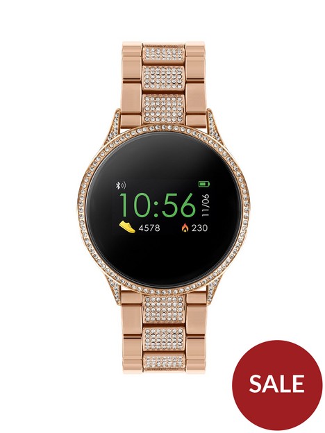 reflex-active-series-4-smart-watch-with-colour-touch-screen-and-crystal-set-rose-gold-stainless-steel-bracelet