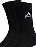  image of adidas-unisex-cushioned-crew-socks-3-pack-black