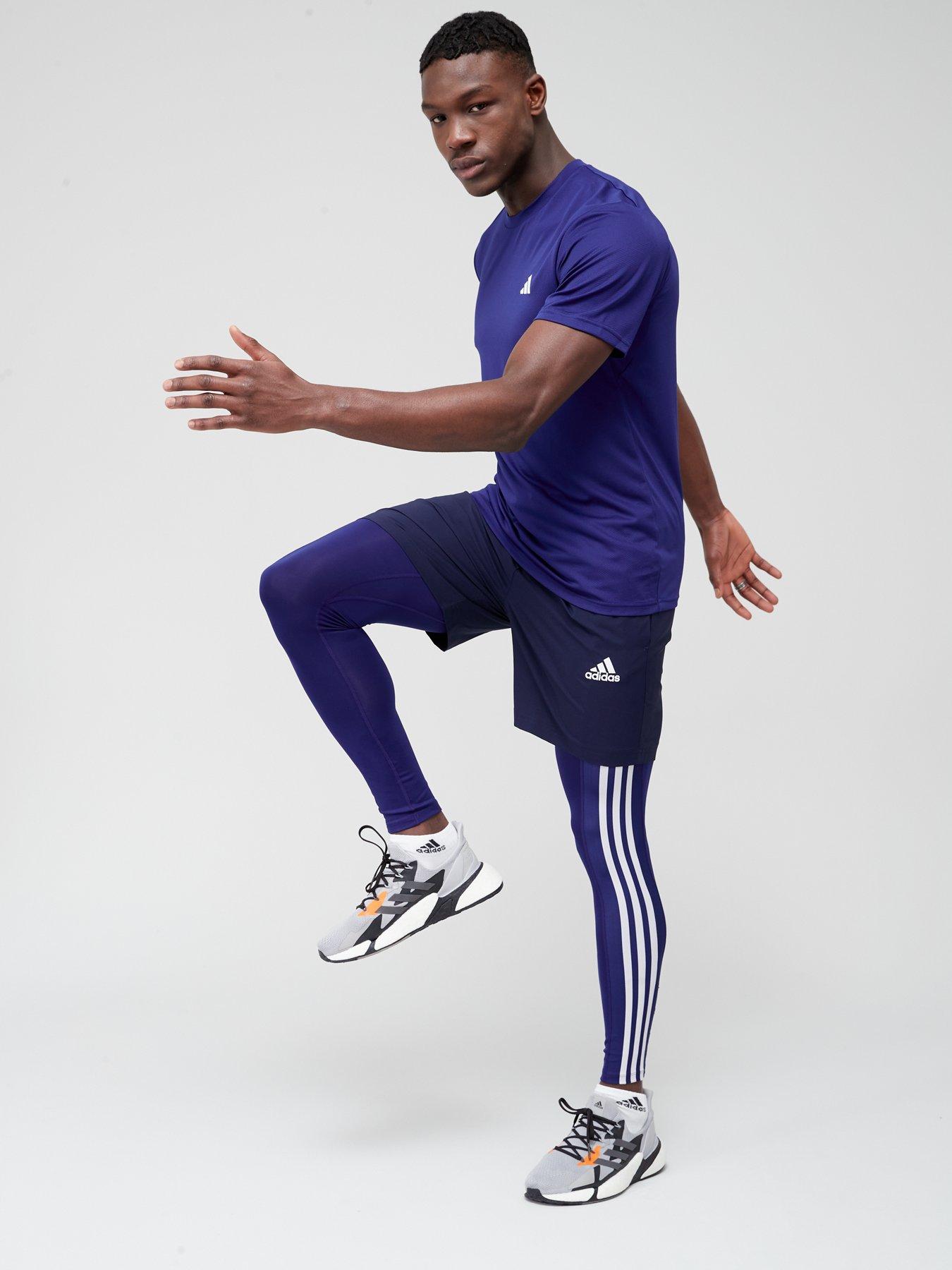 adidas Men's Techfit 3-Stripes Training Long Tights