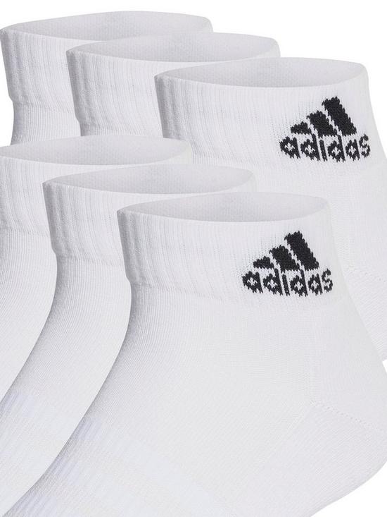 back image of adidas-sportswear-cushioned-ankle-socks-6-pairs-whiteblack