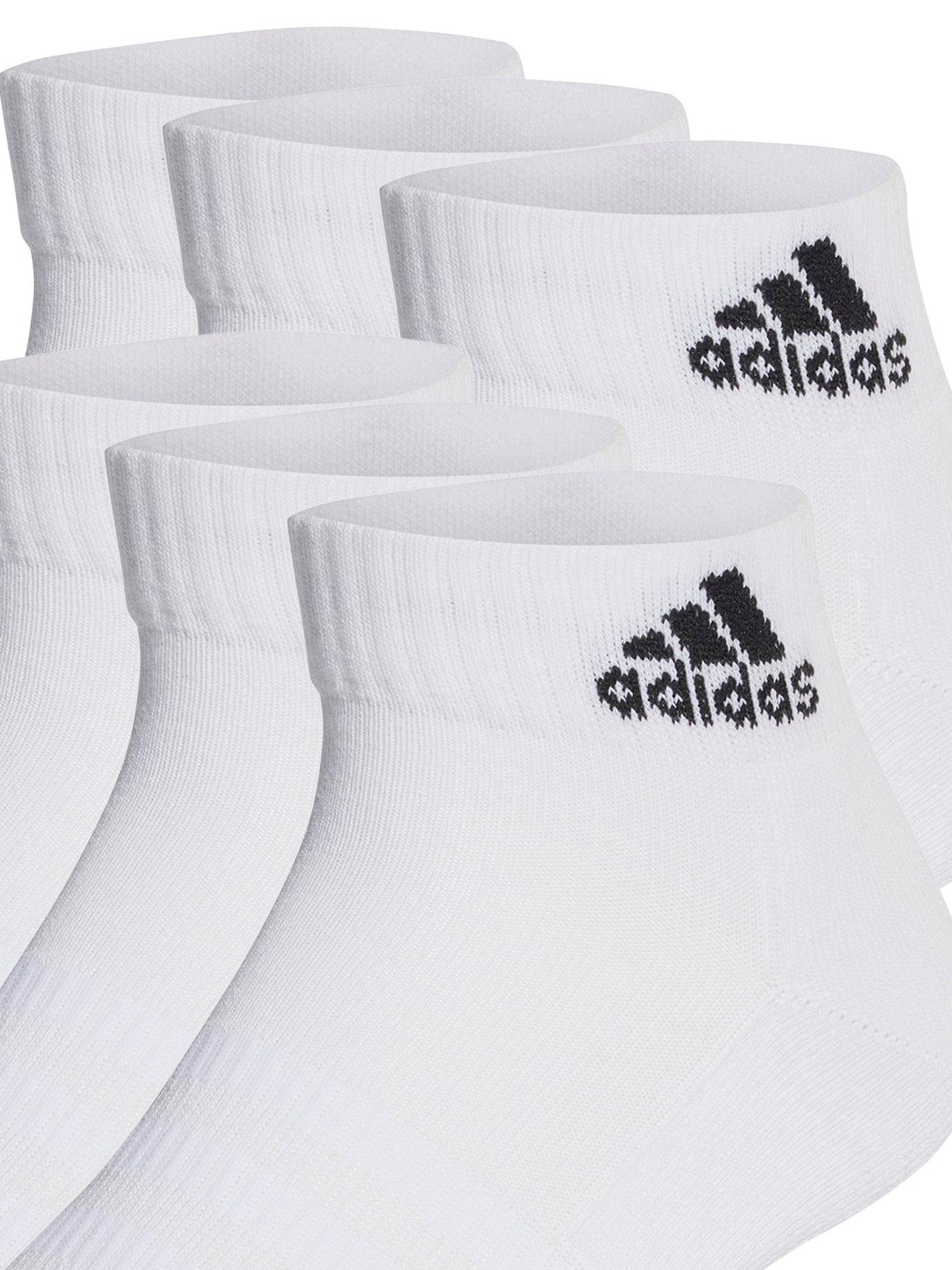Image 2 of 2 of adidas Sportswear Cushioned Ankle Socks 6 Pairs - White/Black