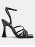  image of river-island-wide-fit-barelynbspthere-sandal-black