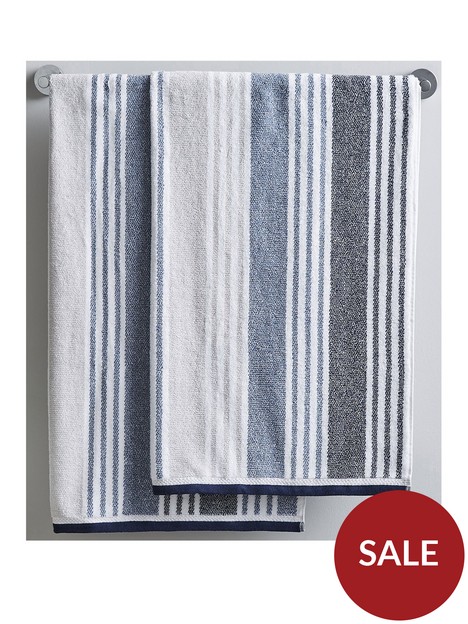 catherine-lansfield-kelso-stripe-bath-sheet-pair