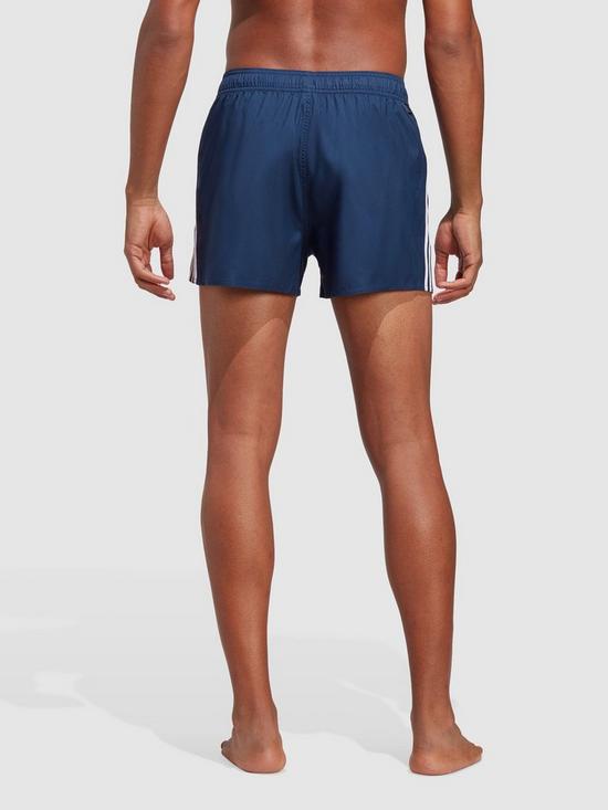 stillFront image of adidas-sportswear-3-stripes-clx-swim-shorts-navy