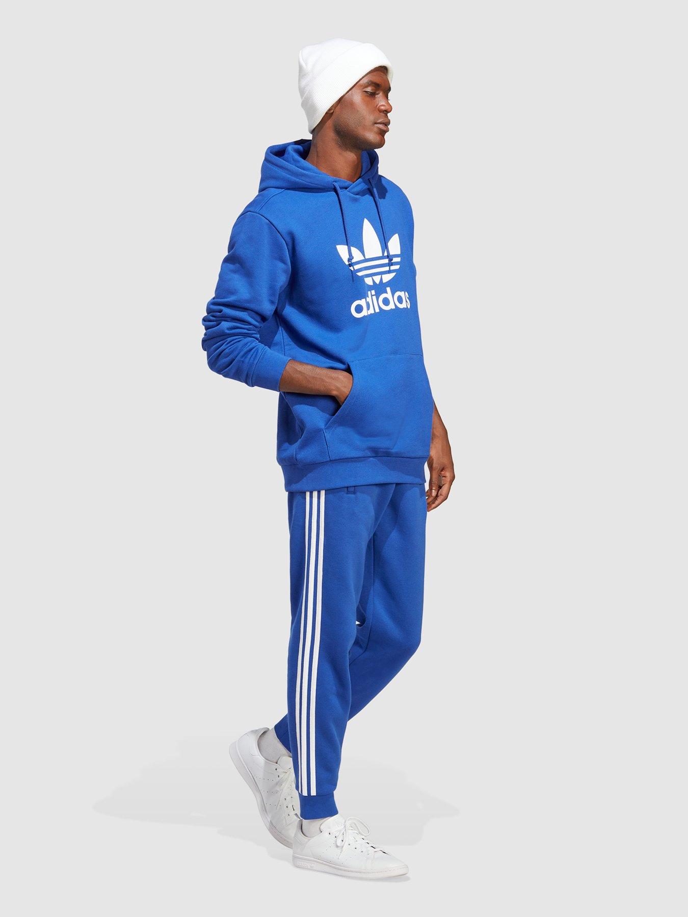 Blue adidas outlet trefoil hoodie