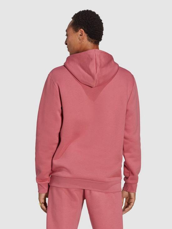 stillFront image of adidas-originals-trefoil-essentials-hoodie-pink