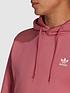  image of adidas-originals-trefoil-essentials-hoodie-pink