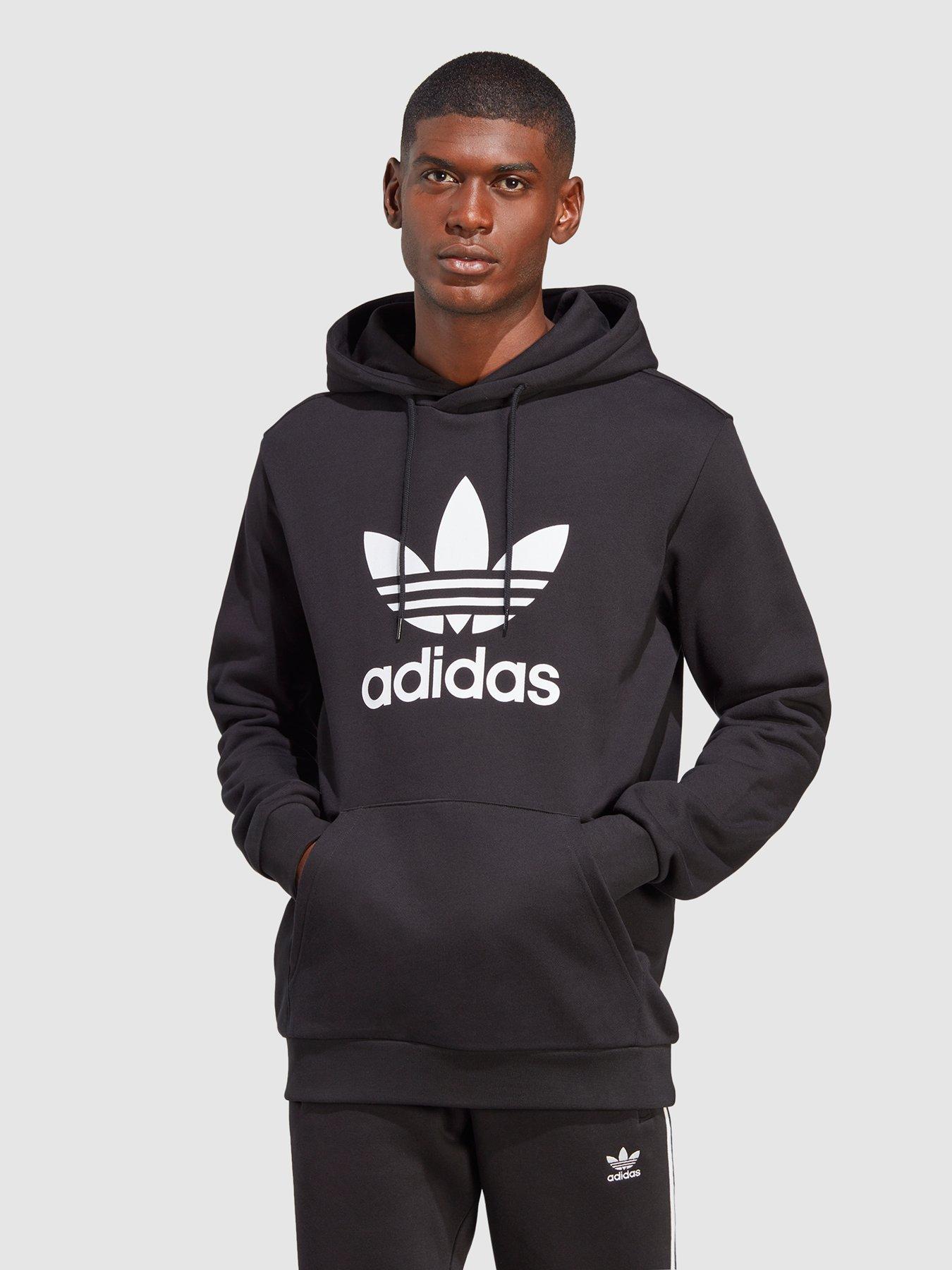 Adidas trefoil hotsell hoodie linen