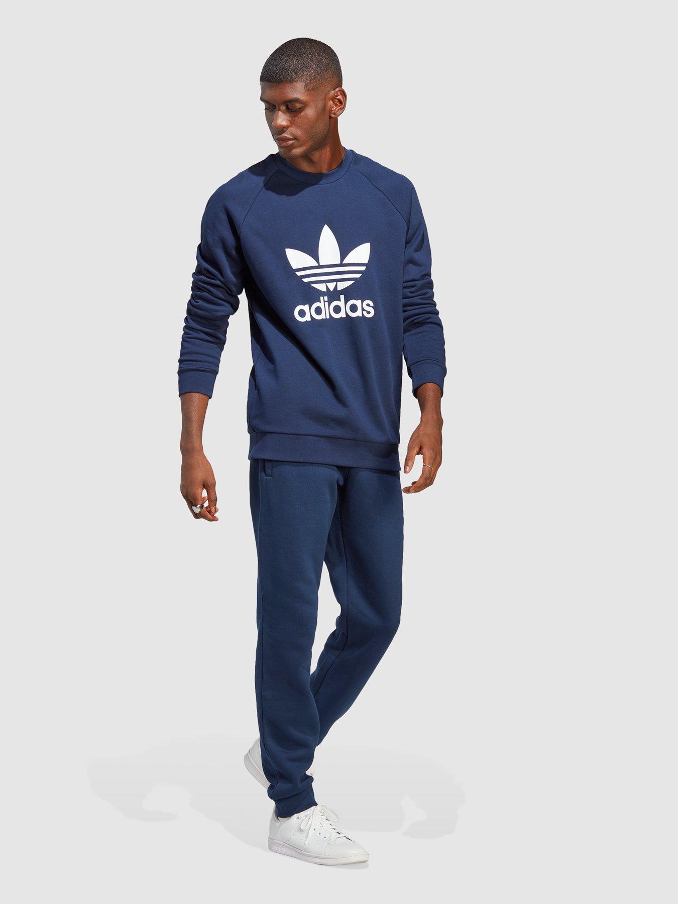 Adidas originals outlet adicolor trefoil crew