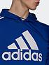  image of adidas-sportswear-essentials-fleece-3-stripes-logo-hoodie-royal-blue