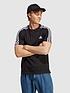  image of adidas-sportswear-essentials-single-shirt-3-stripes-t-shirt-blackwhite