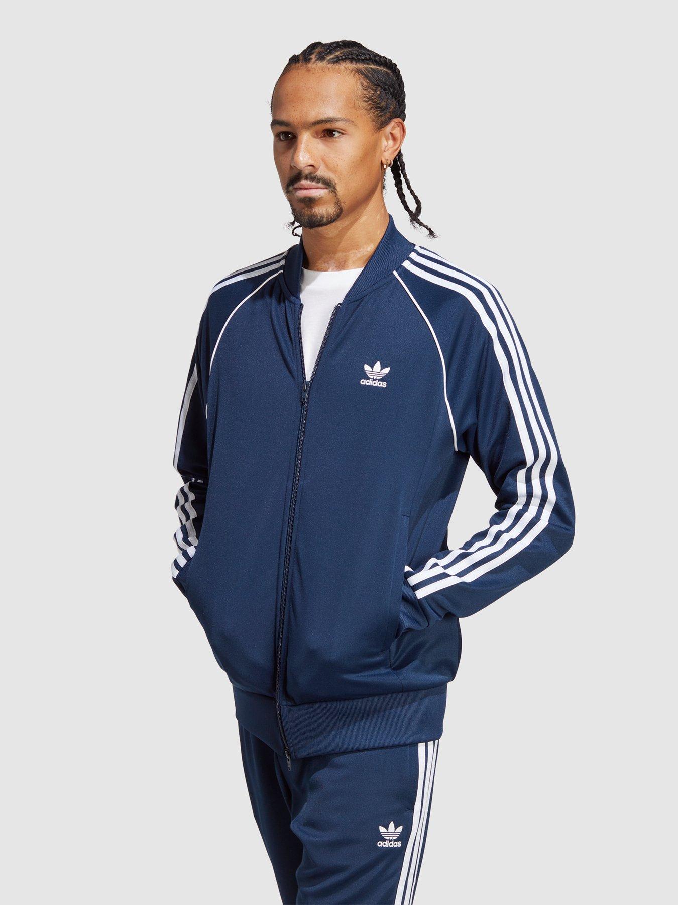 Adidas originals clearance track top navy