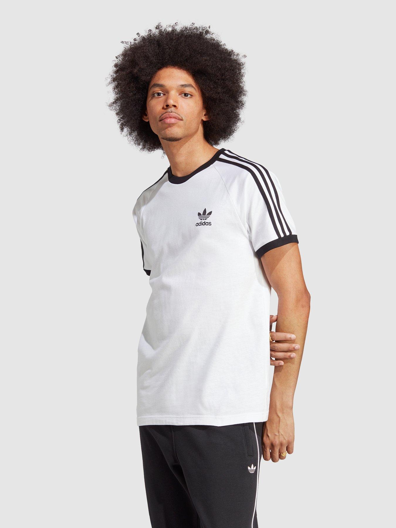  adidas Originals mens Adicolor Classics Trefoil T-shirt T Shirt,  Black/White, 13 Neck US : Clothing, Shoes & Jewelry